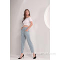 Women's Blue and White Stripe Pants